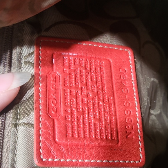 Vintage Tomatoe Red Soho Coach Leather Crossbody Shouldet Bag - Picture 13 of 16